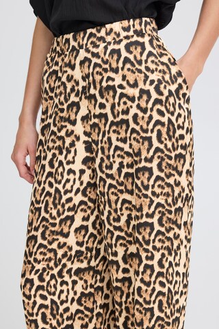 Wide Leg Pantalon 'IHCNima' ICHI en marron