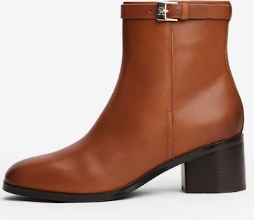 TOMMY HILFIGER Ankle boots in Brown: front