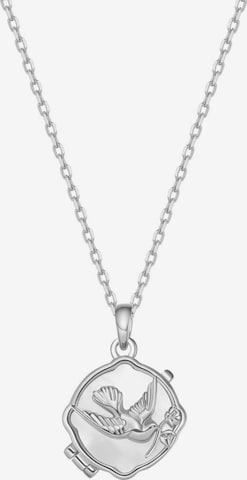 Collana 'Serenity Locket' di Hey Happiness in argento: frontale