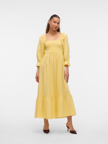 VERO MODA Jurk in Geel: voorkant