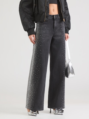 miss goodlife Широкий Джинсы в Серый: спереди