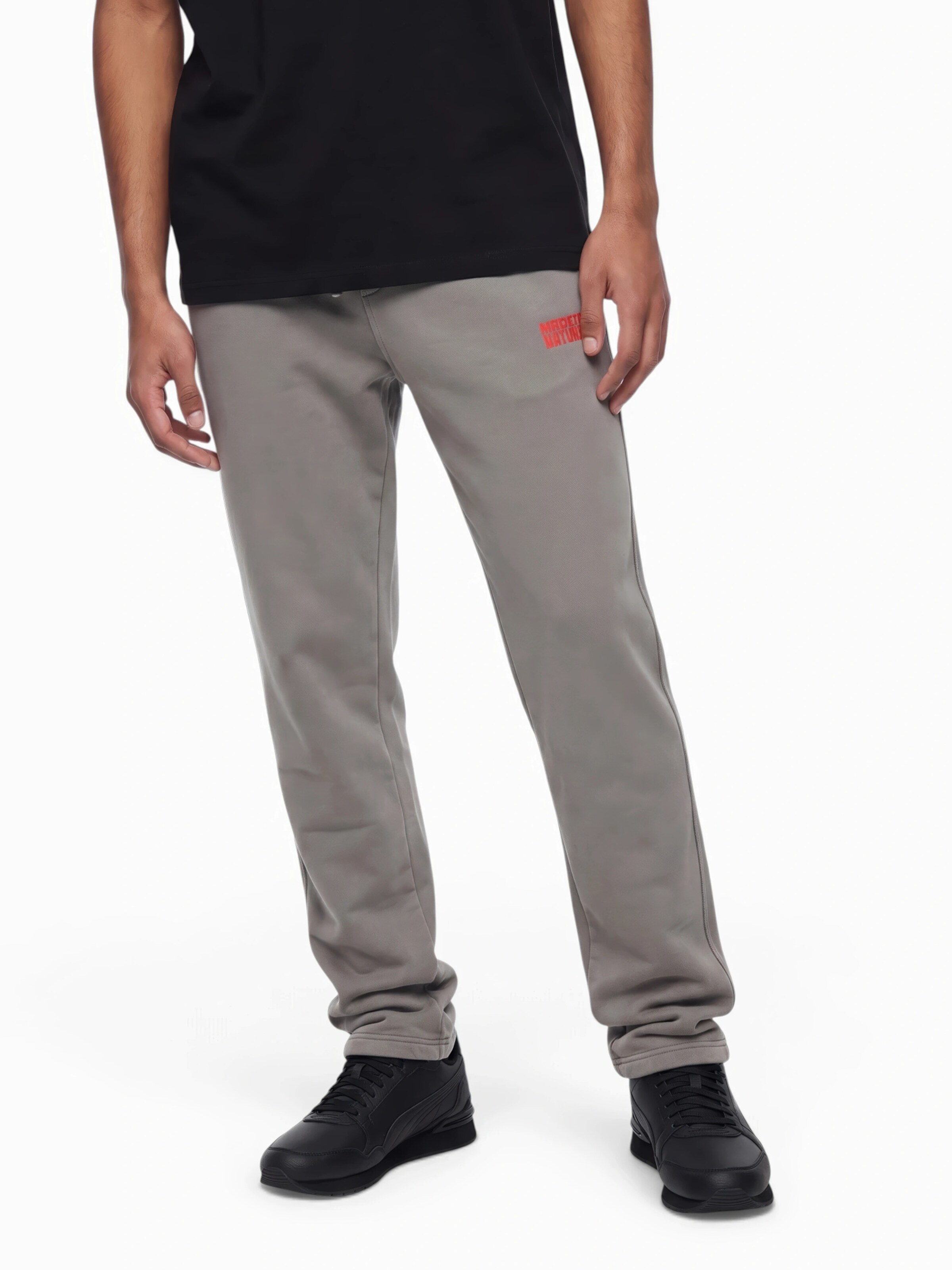 AMERICAN VINTAGE Regular Broek in Grijs: voorkant