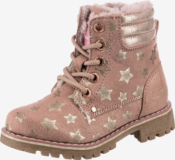 TOM TAILOR Boots 'TEX' in Pink: front
