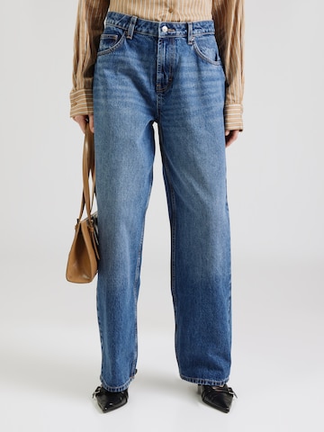 Largi Jeans de la TOPSHOP pe albastru: față