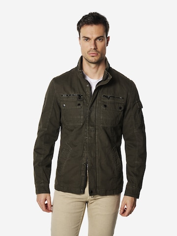 Veste mi-saison KOROSHI en vert : devant