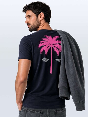 Neverless Shirt 'Palme'‌‌‌‌‌‌‌‌ in Blau
