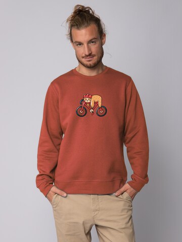 Sweat-shirt ' Sloth ' Watapparel en marron : devant