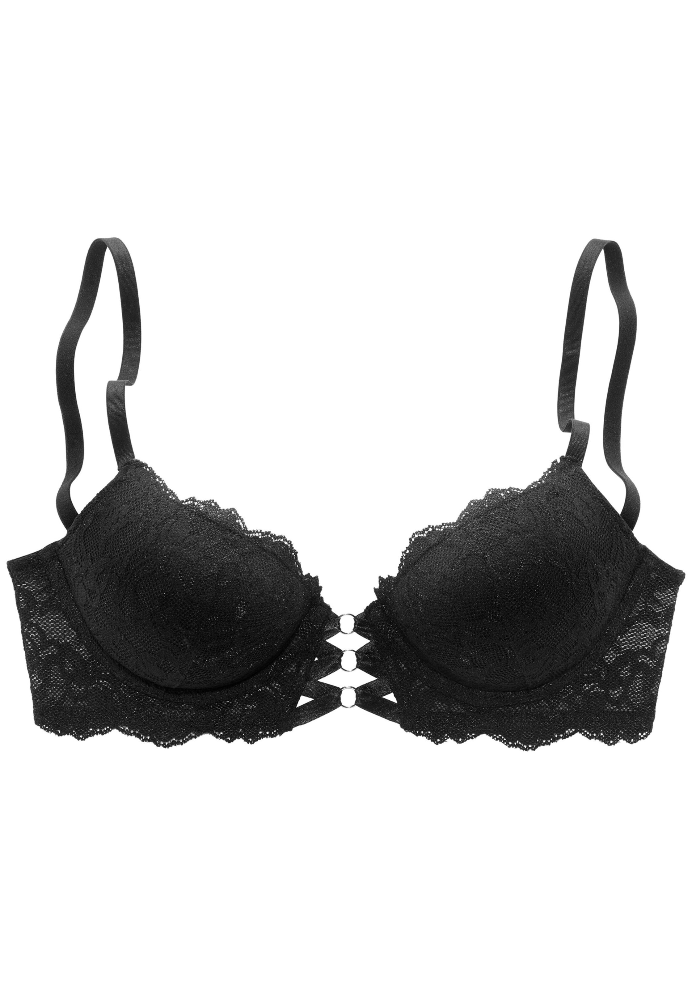 Push-up Reggiseno di LASCANA in nero: frontale