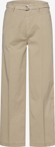 Cambio Pleated Pants ' Cherilyn ' in Beige: front