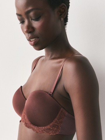 Next Balconette Rintaliivi värissä ruskea