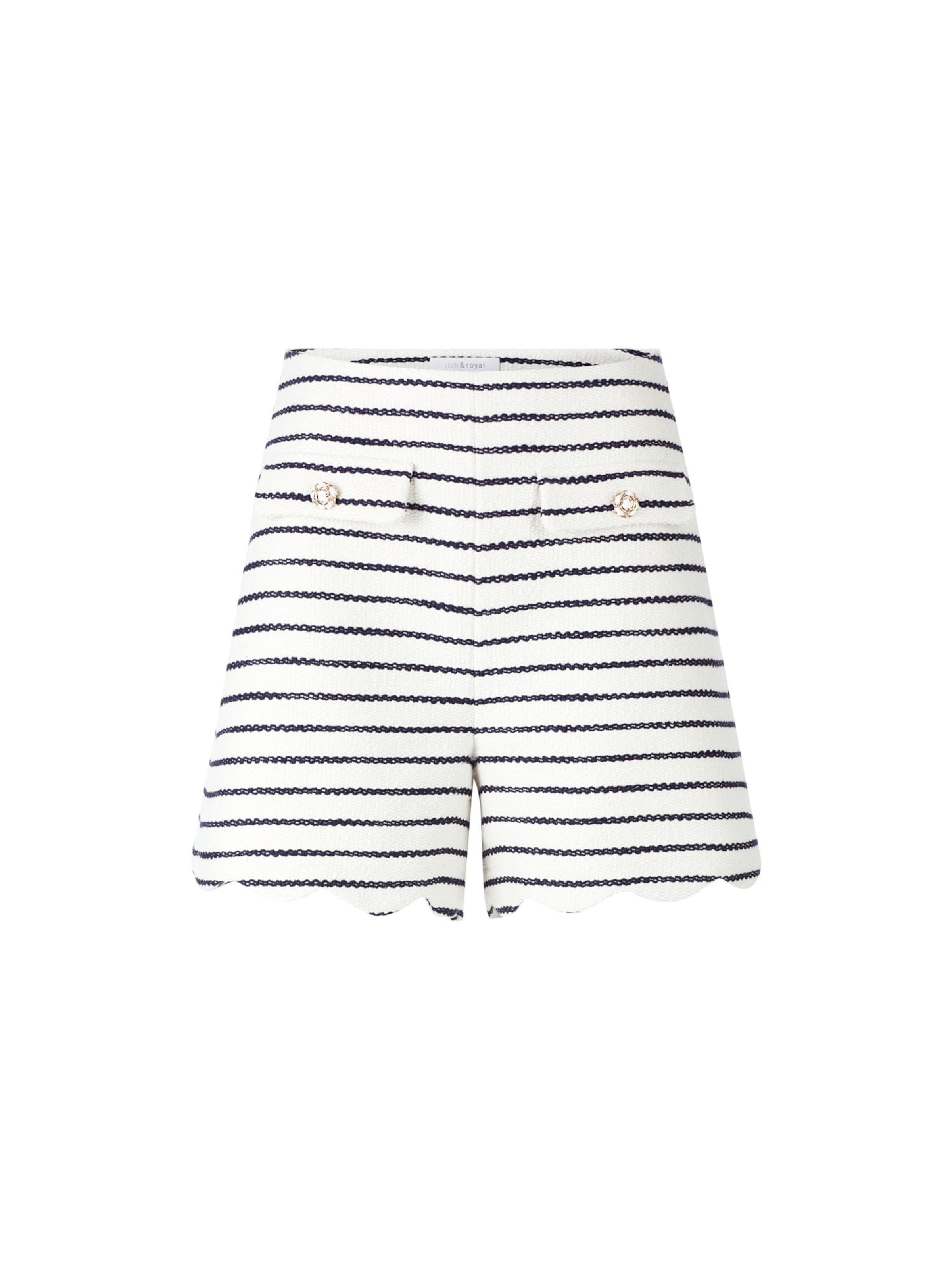 Regular Pantaloni de la Rich & Royal pe alb: față