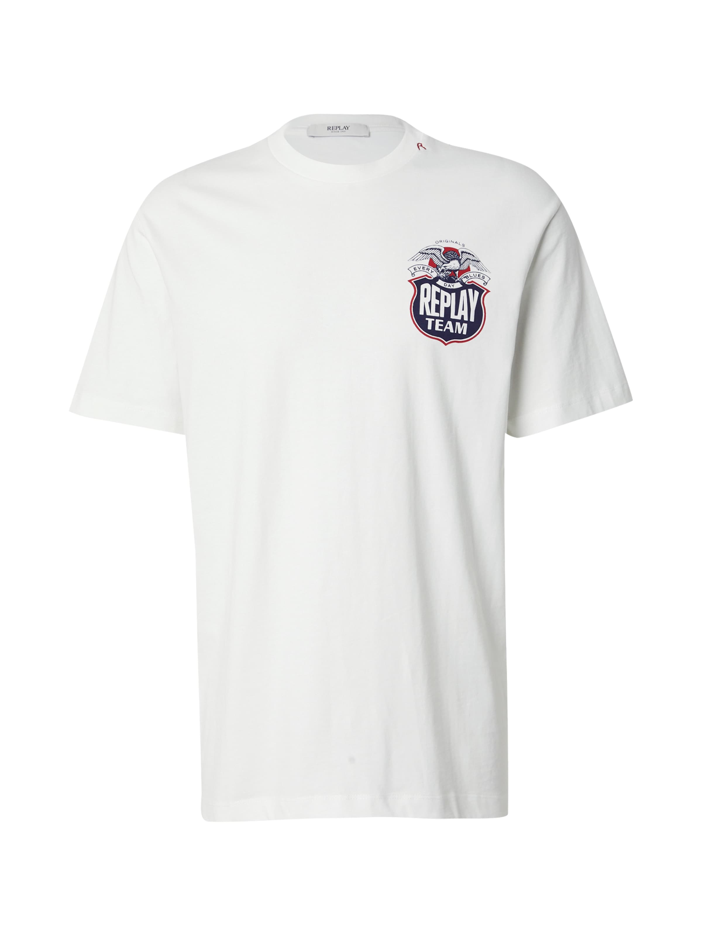 Tricou de la REPLAY pe alb: față