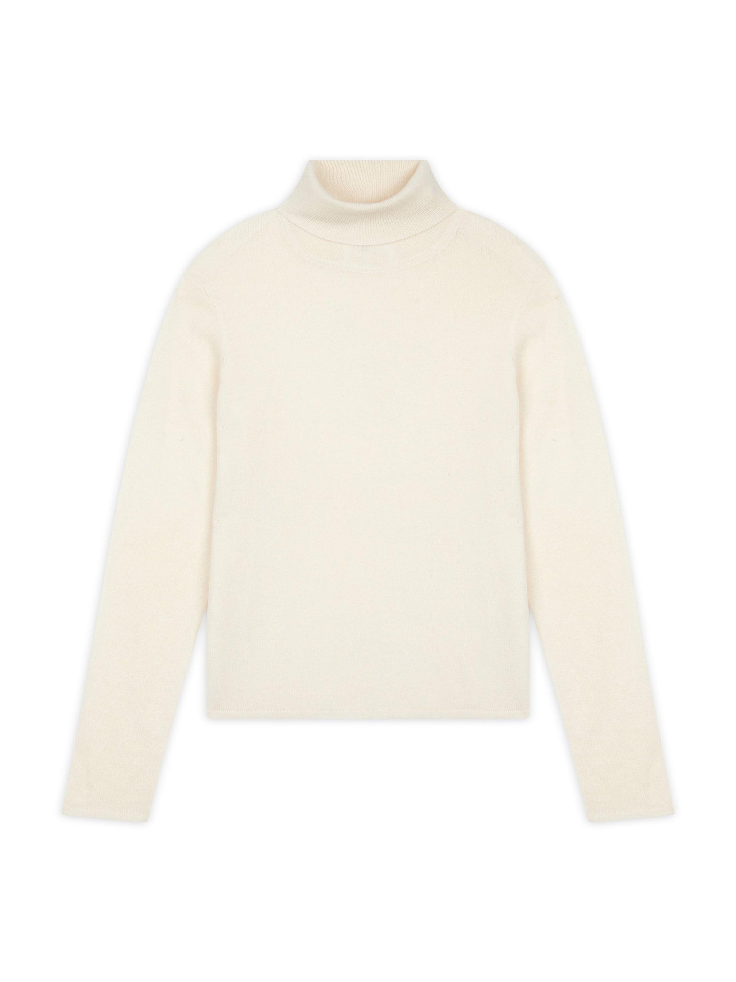 JUST CASHMERE Sweater 'Ava' in White: front