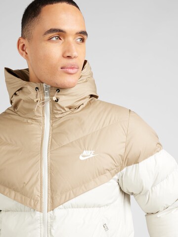 Nike Sportswear Zimná bunda - Béžová