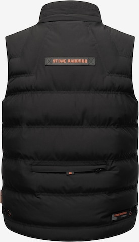 STONE HARBOUR Bodywarmer 'Egoor' in Zwart