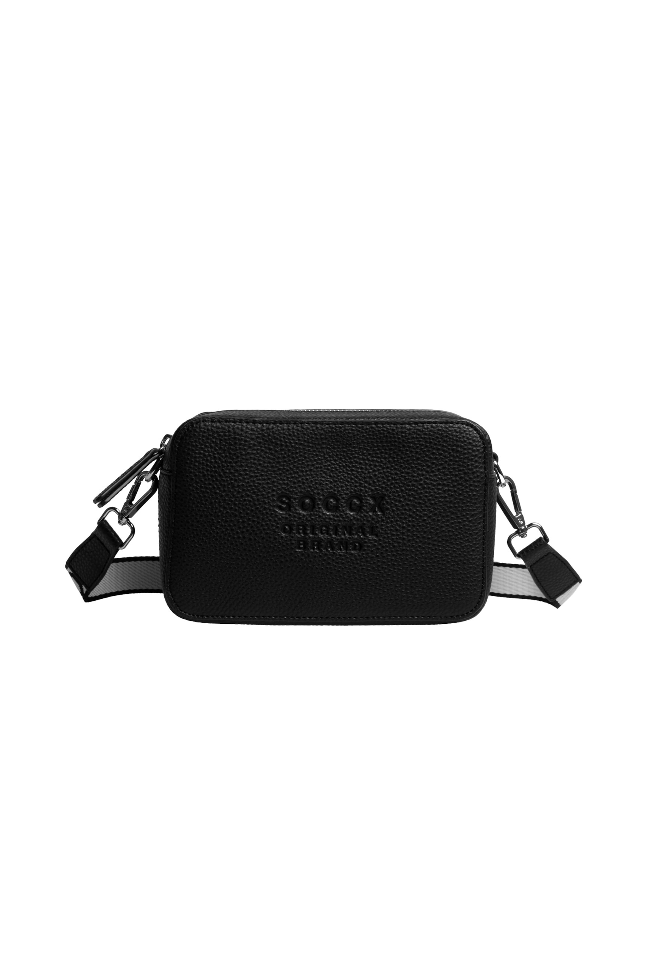 Soccx Handbag in Black: front