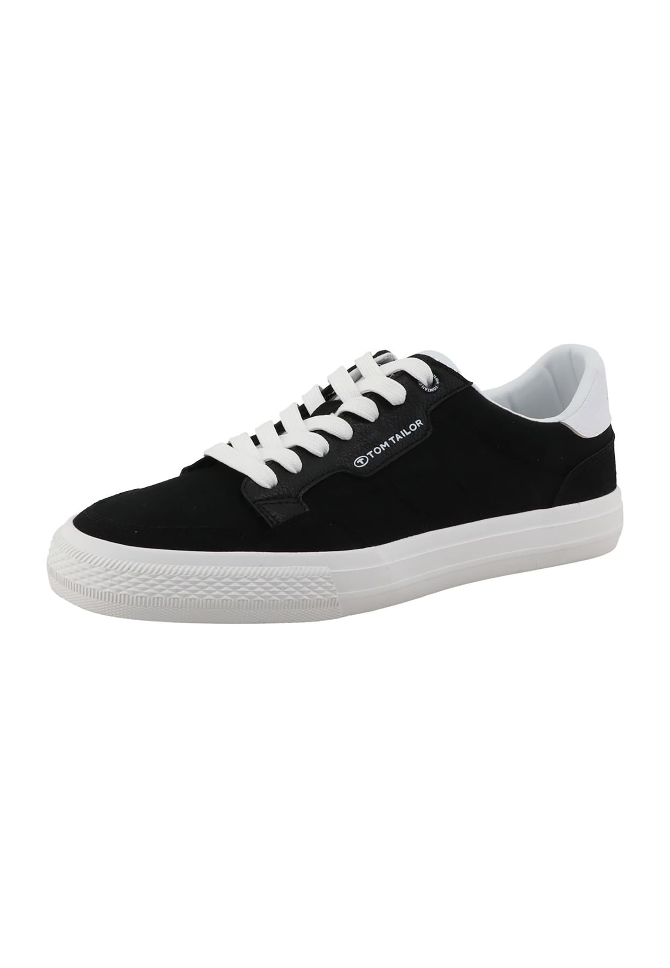 TOM TAILOR Sneakers laag in Zwart: voorkant