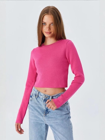 Pull-over 'Pullover' MixRay en rose : devant