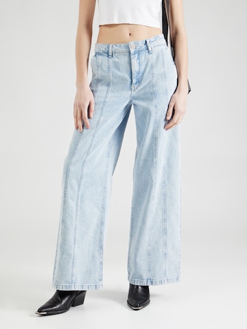 DRYKORN Wide leg Jeans 'FLOUR' in Blauw: voorkant