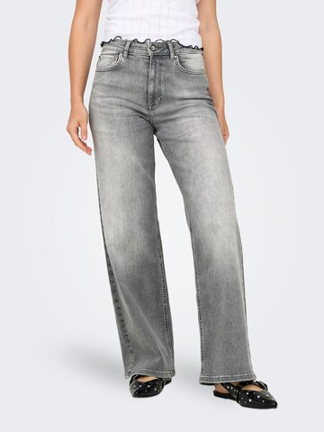 ONLY Wide leg Jeans 'ONLMADISON BLUSH' in Grey: front
