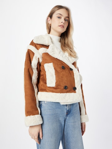 River Island - Chaqueta de entretiempo en marrón: frente