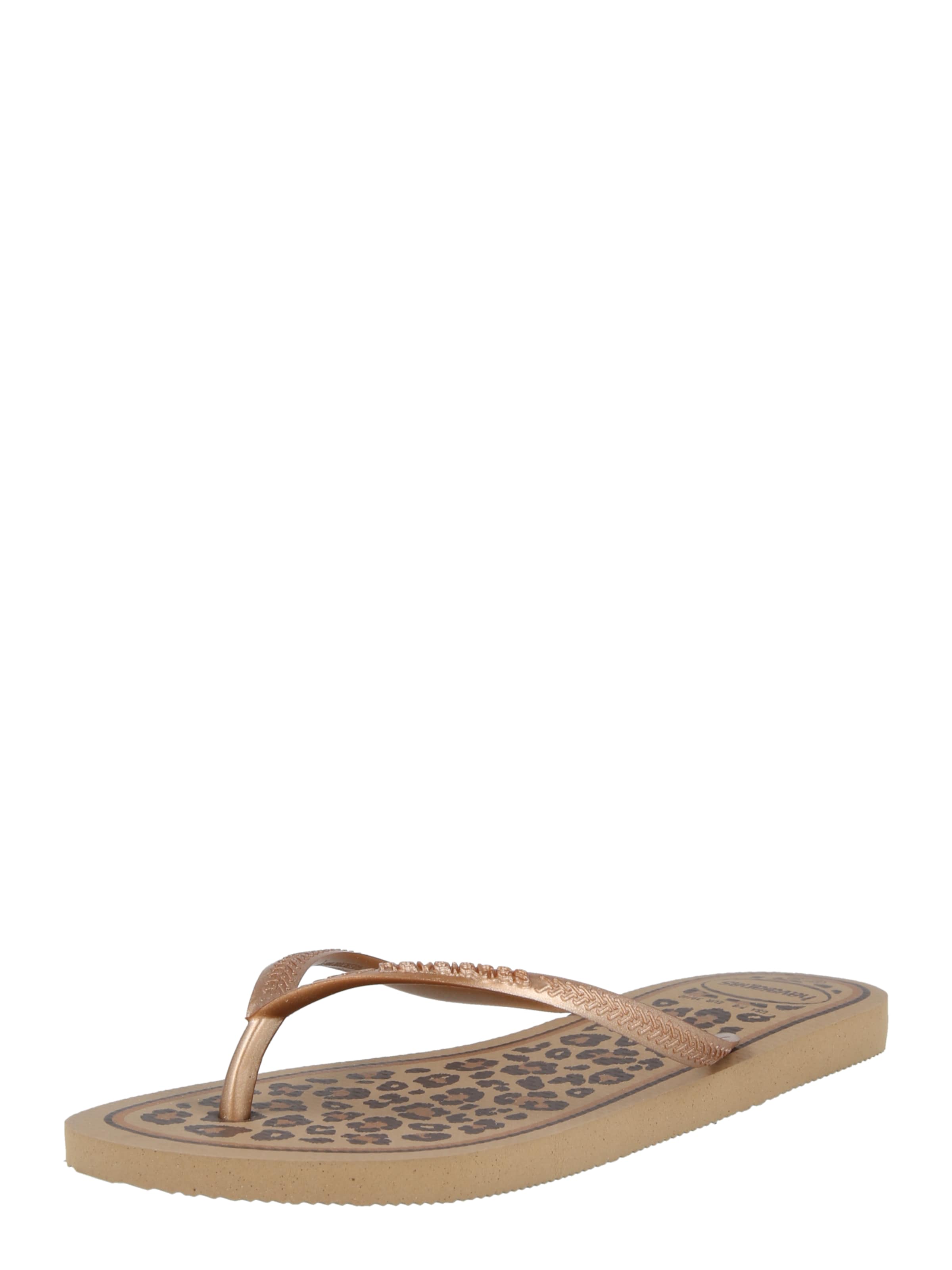Infradito di HAVAIANAS in oro: frontale
