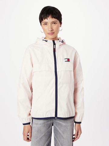 Tommy Jeans Between-Season Jacket in Pink: front