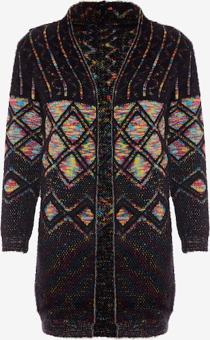ebeeza Πλεκτή ζακέτα σε μαύρο: μπροστά