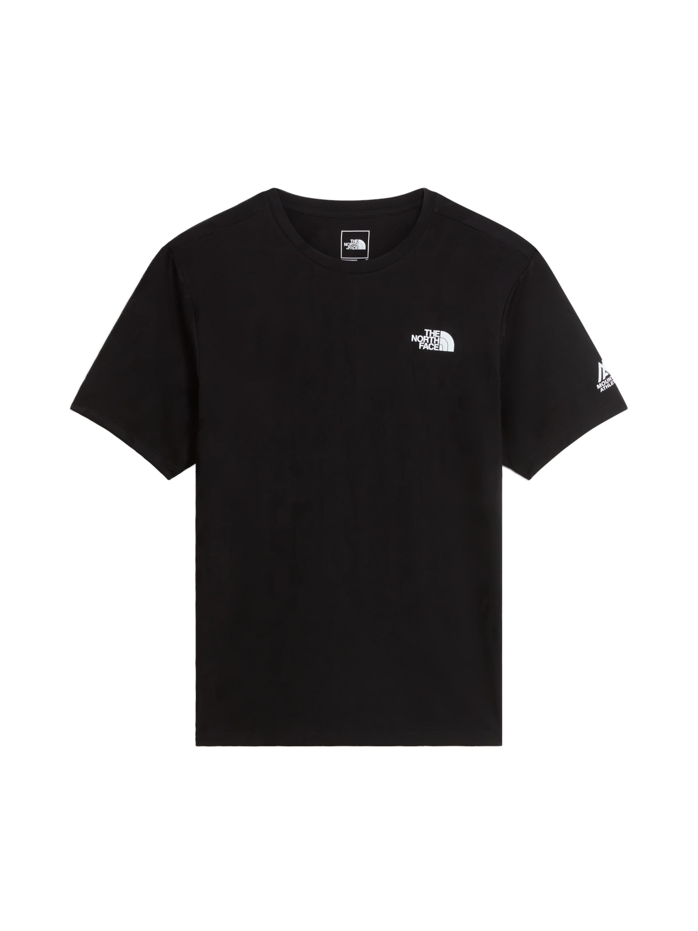 melns THE NORTH FACE Sporta krekls 'Mountain Athletics': no priekšpuses