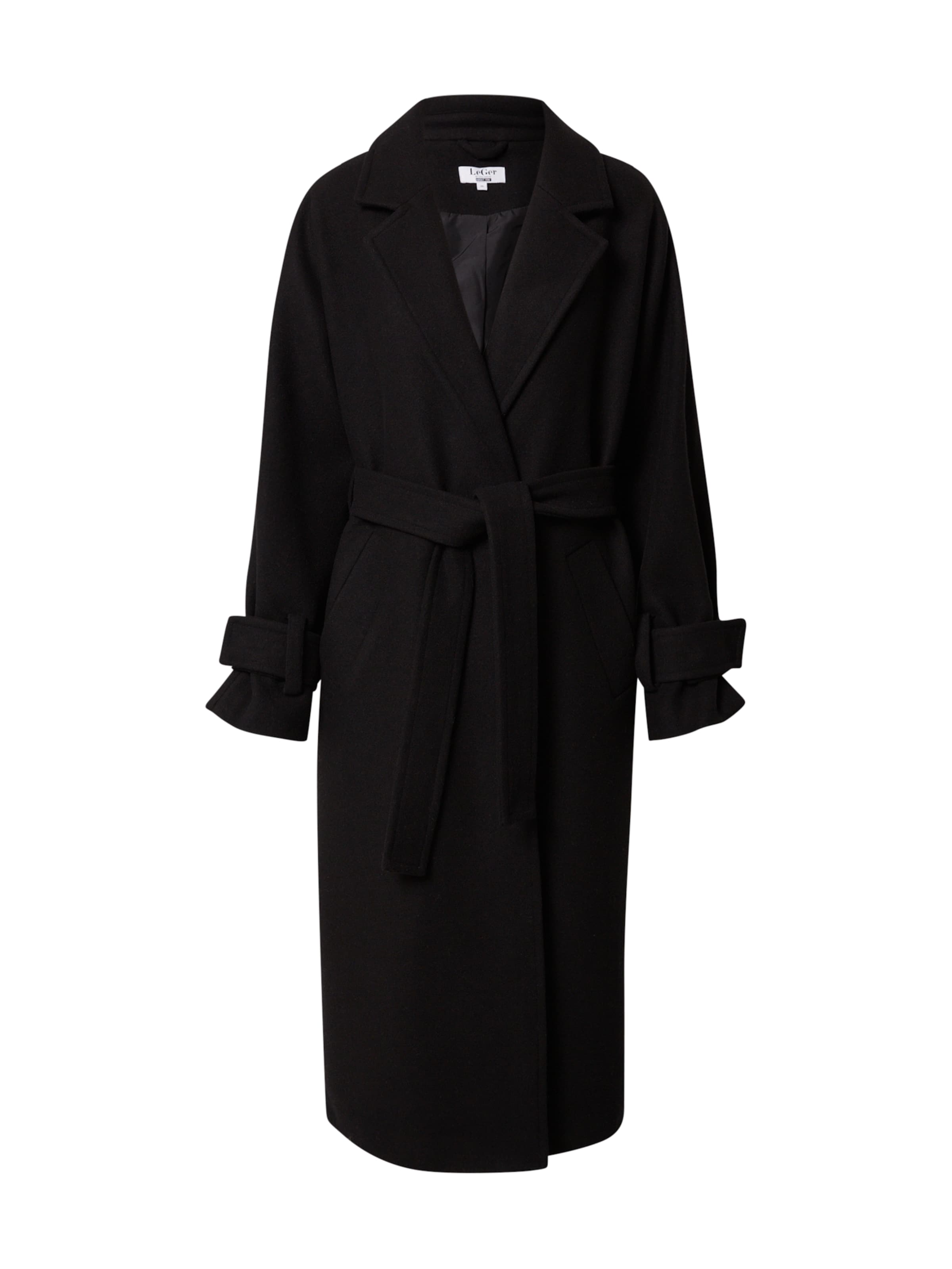 LeGer by Lena Gercke Kevad-sügismantel 'Melisa', värv must: eest vaates
