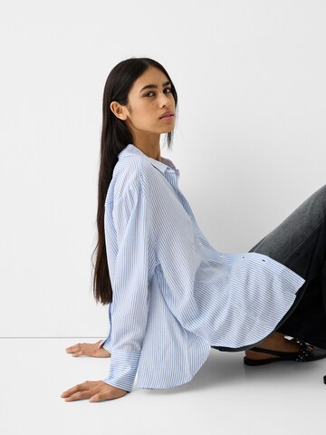 Bershka Blouse in Blue