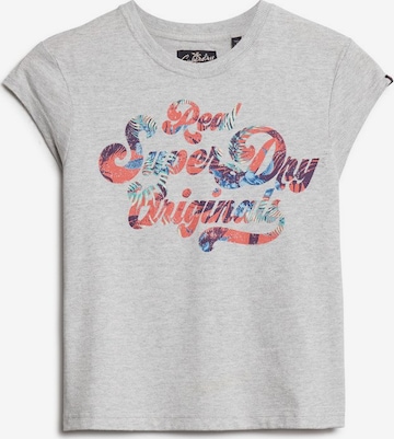 T-shirt Superdry en gris : devant