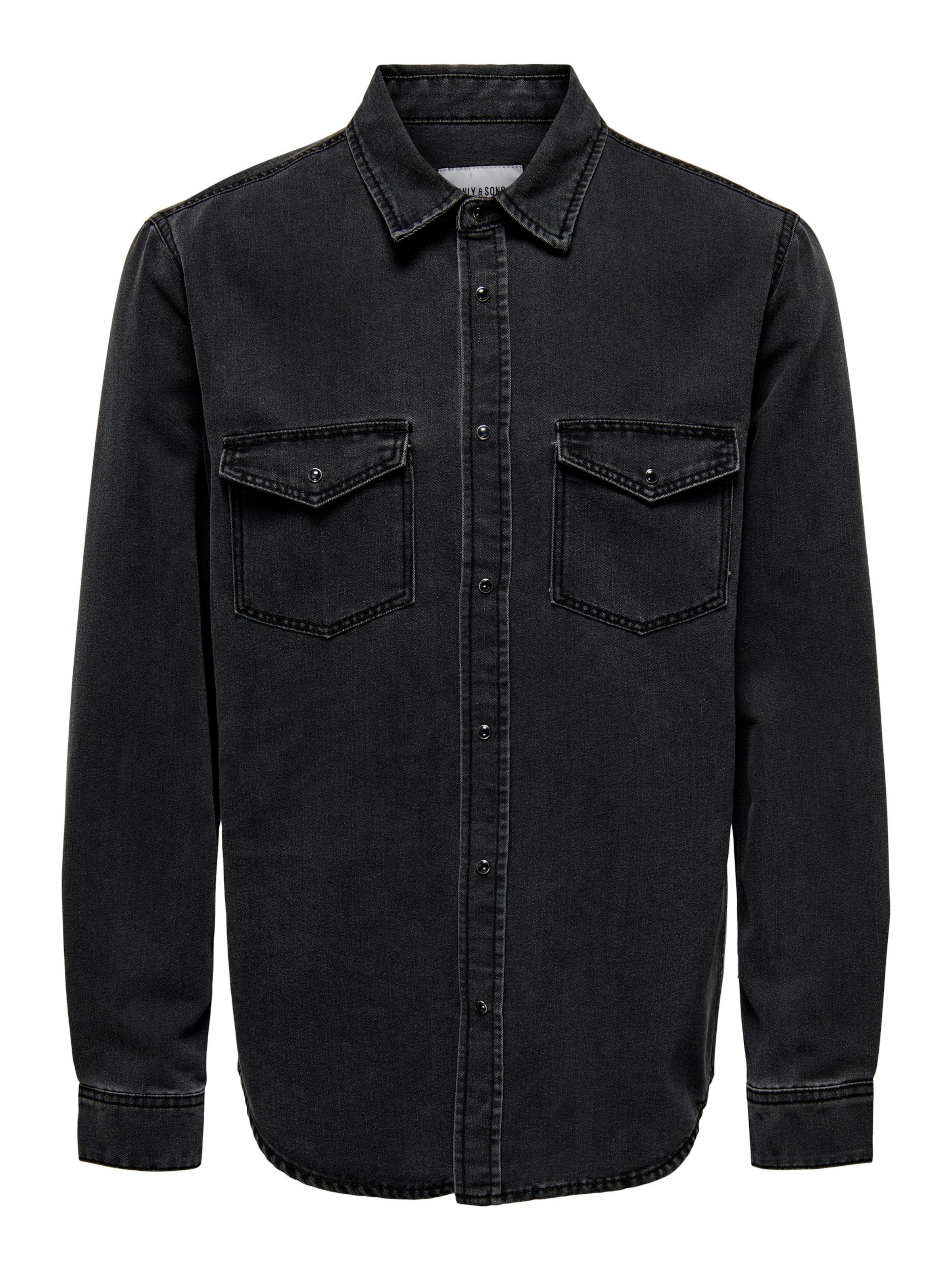 Cămașă 'BANE' de la Only & Sons pe gri: față