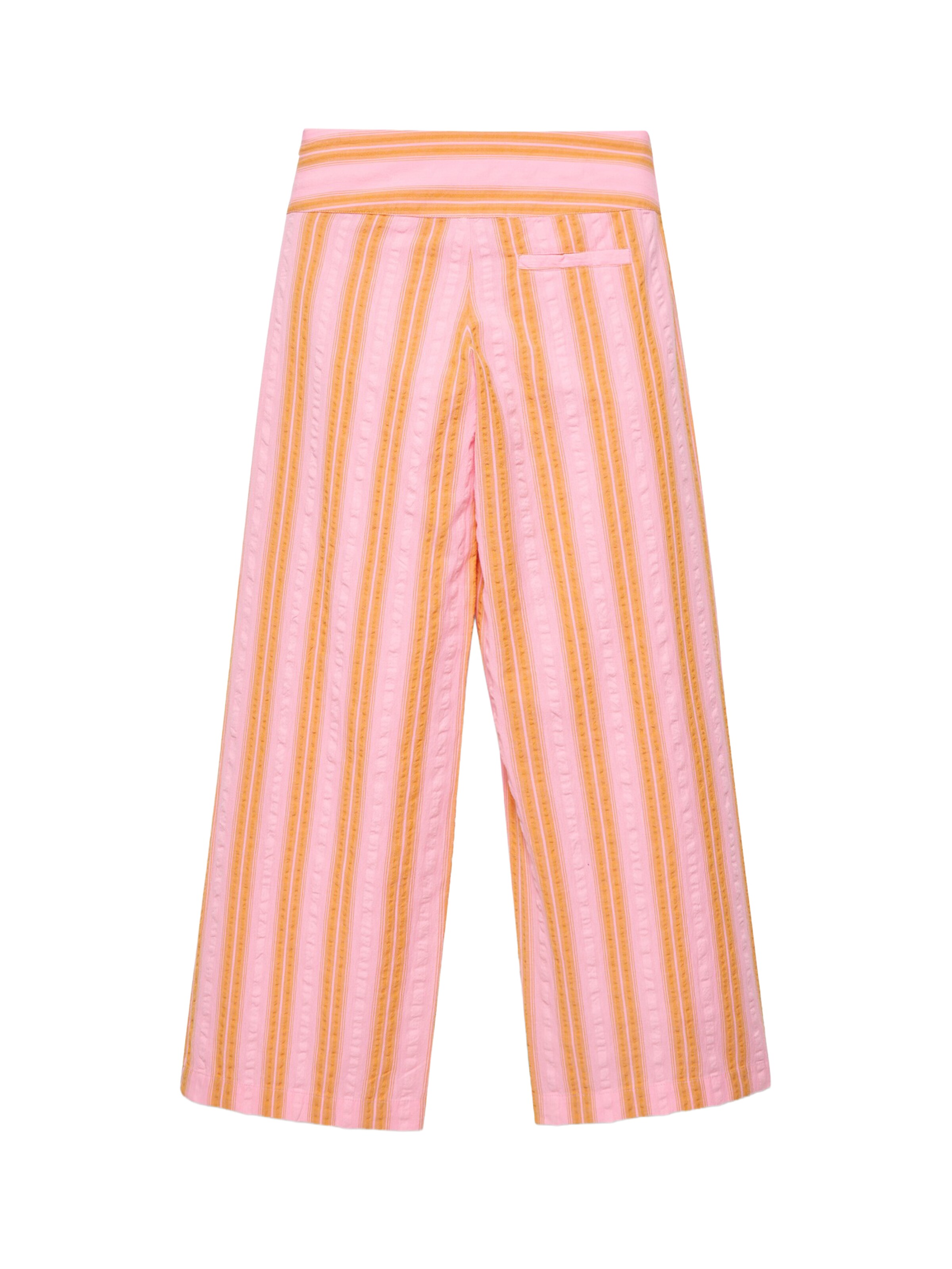 Wide Leg Pantalon Pull&Bear en rose