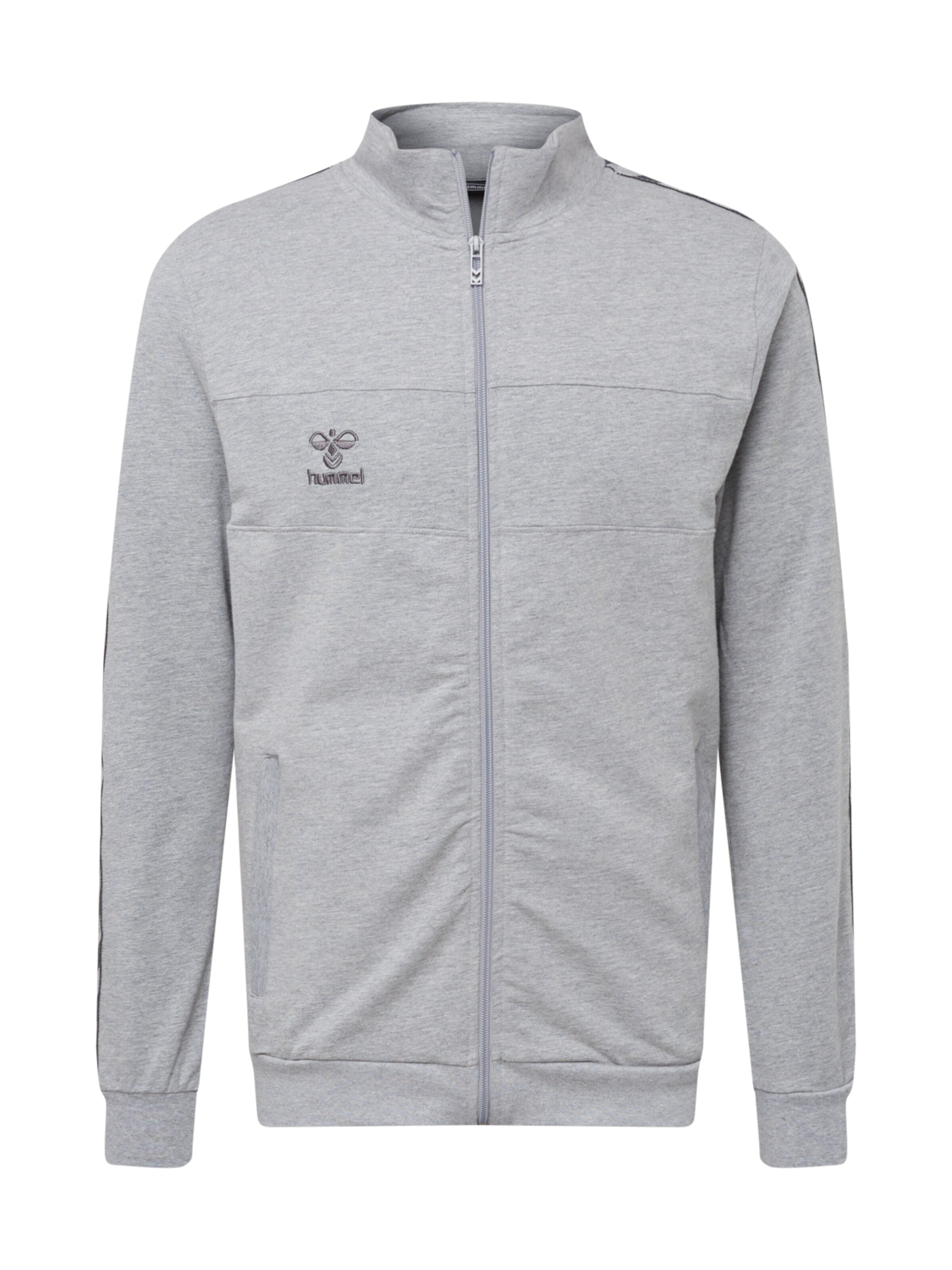 Hummel Sportsweatjacke 'Move Classic' in Grau: Vorderseite