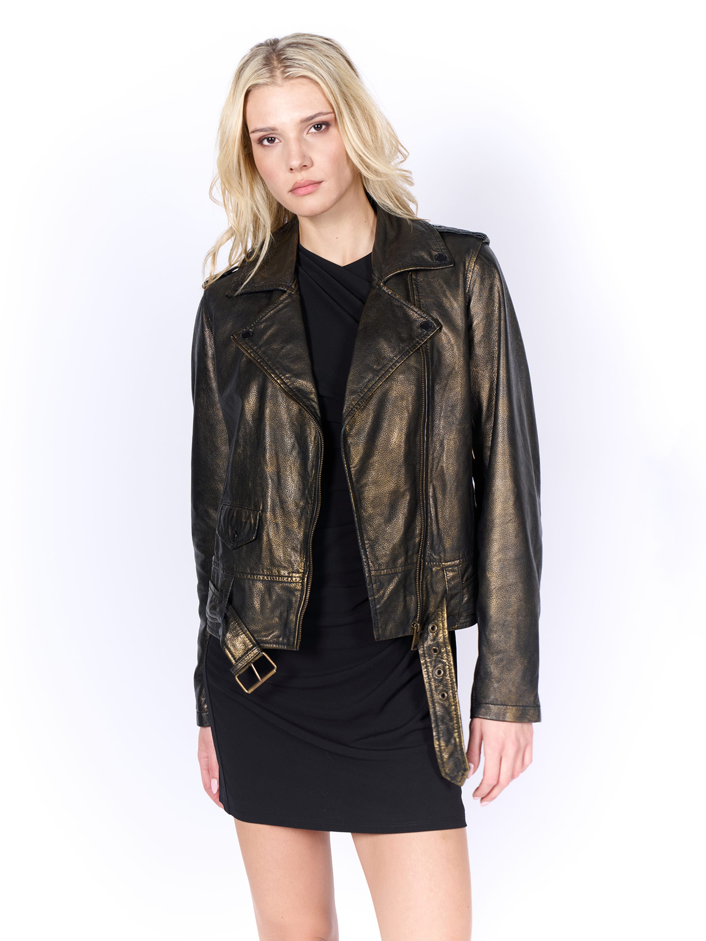 bronzinė FREAKY NATION Demisezoninė striukė ' Rina': priekis