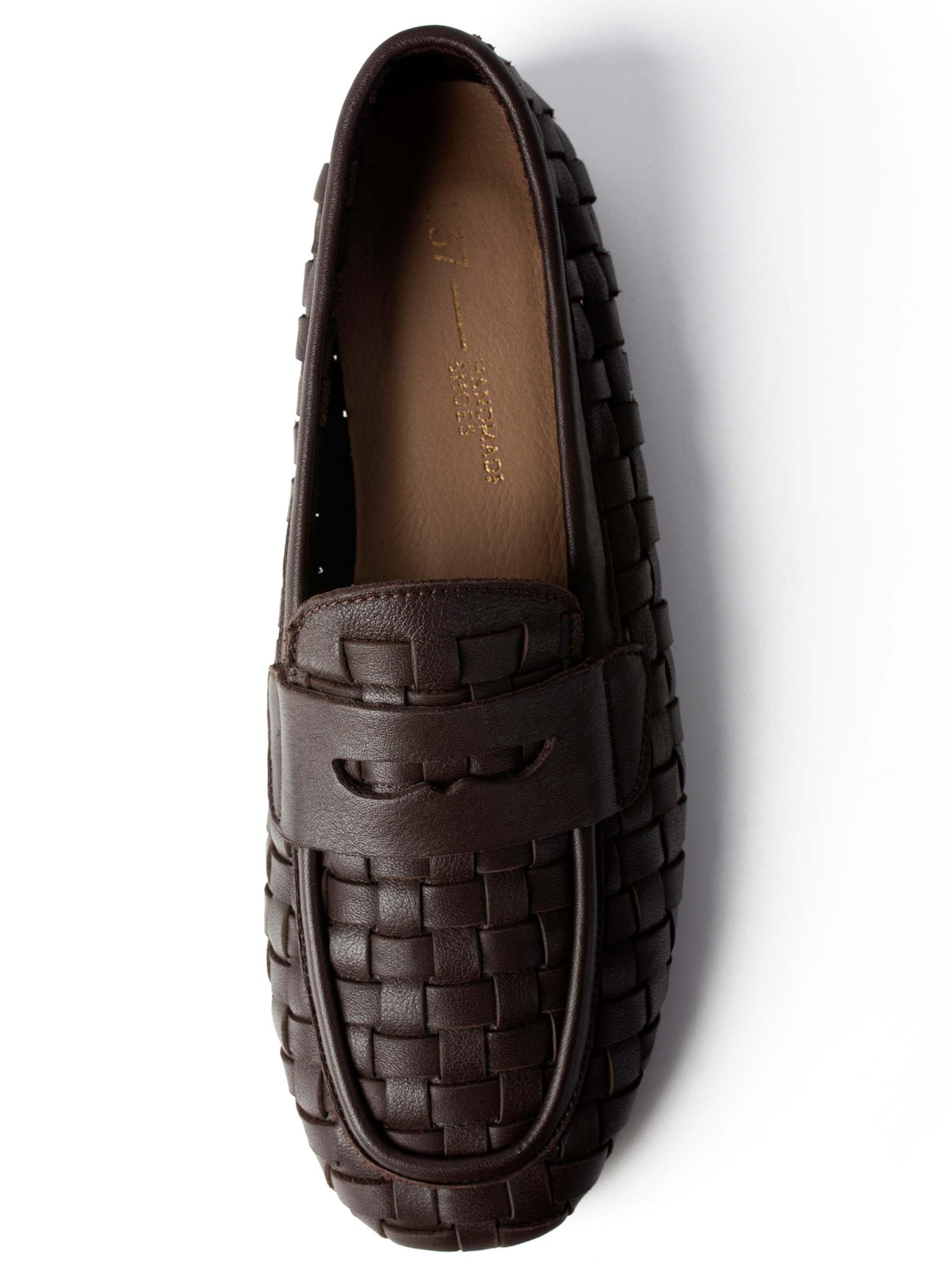 L37 HANDMADE SHOES Slipper 'WALKING UNDER GOLDEN SKIES'‌‌‌ in Braun