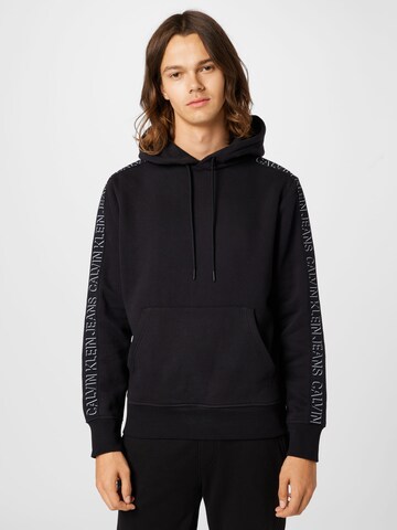 Calvin Klein Jeans Sweatshirt 'Shadow' in Black: front