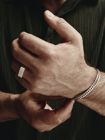 REYTEL Ring 'GRAVIS' in Zilver: voorkant