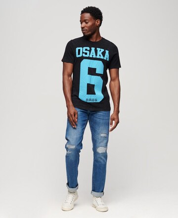 T-Shirt 'Osaka 6' Superdry en noir