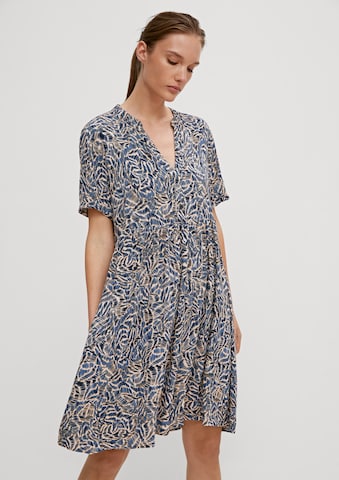 Robe-chemise comma casual identity en bleu : devant