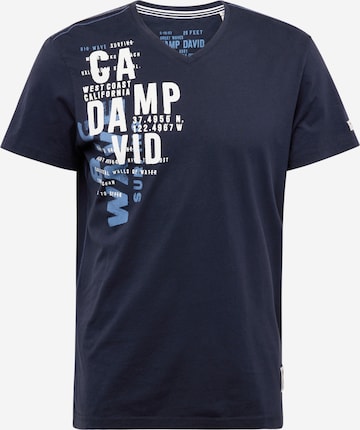 CAMP DAVID - Camiseta en azul: frente