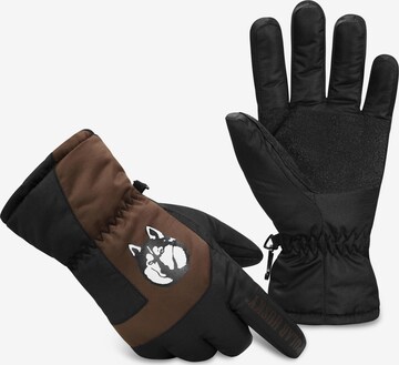 Polar Husky Fingerhandschuhe 'Jannu' in Braun