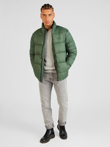 BLEND Zimní bunda – zelená