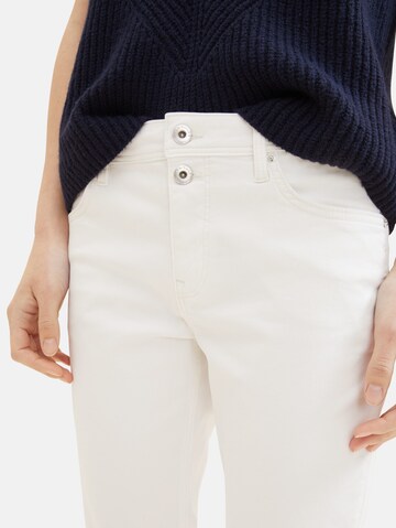 Coupe slim Jean 'Alexa' TOM TAILOR en blanc