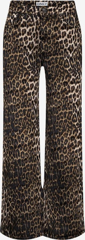ONLY Wide leg Pants 'ONLJuicy-Anlie' in Black: front