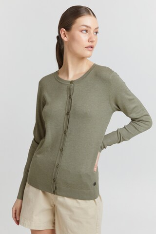 Oxmo Knit Cardigan 'Hlin' in Green: front