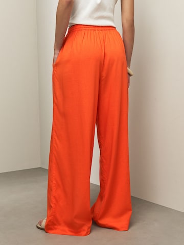 Wide Leg Pantalon Next en orange