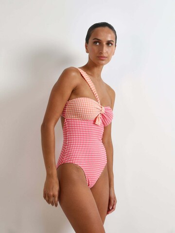 ScalpersJednodijelni kupaći kostim 'Vichy' - narančasta boja