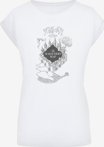 F4NT4STIC T-Shirt 'Harry Potter The Marauder's Map' in Weiß: predná strana